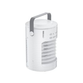 Portable Air Conditioner, 4-in-1 Evaporative Air Cooler, 3-Speed Mini Air Conditioner with Smart Timer, 600ml Water Tank, 7-Color Light