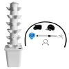 White 30 Pod Hydroponic Growing System Outdoor Indoor Garden Vegetable Plant with Pump and Tank Vegetable Plant Gift for Gardening Lover
