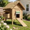 Automatic chicken coop door , equipped with remote control light sensor and outdoor chicken coop timer