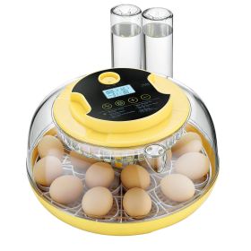 18 Egg Incubator, Automatic Egg Turner with LED Candler, Temperature & Humidity Control, 360° View Clear Window, Auto Water Refill