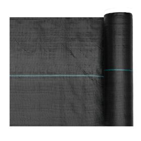 Weed Barrier Fabric Heavy Duty, 1.4x50FT 3.2oz Landscape Fabric, Woven Weed Blocker Fabrics, Garden Fabrics Weeds Barrier, Weeds Control Ground Cover