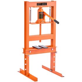 Hydraulic Shop Press, 6 Ton H-Frame Hydraulic Garage/Shop Floor Press, Adjustable Shop Press with Press Plates, Heavy Duty Hydraulic Press for Ga