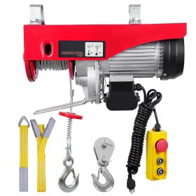 Electric Hoist, 1320 lbs Lifting Capacity, 1150W 110V Electric Steel Wire Winch with 14ft Wired Remote Control