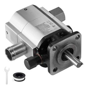 Hydraulic Log Splitter Pump, 11GPM, 2 Stage 3000PSI Wood Log Splitter Pump, 1'' Inlet 1/2'' NPT Outlet 3600 RPM Aluminum Hydraulic Gear Pump
