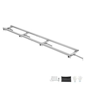 Rail Mill Guide System, 9 ft Milling Guide, 4 Crossbar Kits Chainsaw Mill Rail Guide