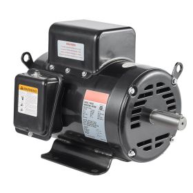 7.5HP Air Compressor Motor, 230V 31.6 Amps Electric Motor, 3450RPM 184T Frame, 1-1/8" Keyed Shaft, 2.75" Shaft Length for Air Compressors