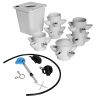White 30 Pod Hydroponic Growing System Outdoor Indoor Garden Vegetable Plant with Pump and Tank Vegetable Plant Gift for Gardening Lover