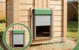 Automatic chicken coop door , equipped with remote control light sensor and outdoor chicken coop timer