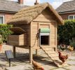 Automatic chicken coop door , equipped with remote control light sensor and outdoor chicken coop timer