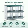 Chicken Nesting Box, 6 Room Metal Nesting Boxes for Chicken,Galvanized steel Nesting Boxes for Hens,Easy to Assemble