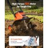 Corded Electric Tiller, 14 Inch Tilling Width Garden Rototiller, 10-Amp Motor Heavy-Duty Tilling Machine