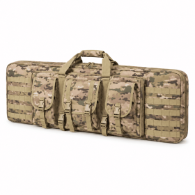 38-Inch Padded Long Equipment Carrying Case with Storage Pockets and Shoulder Strap (Color: Camo)
